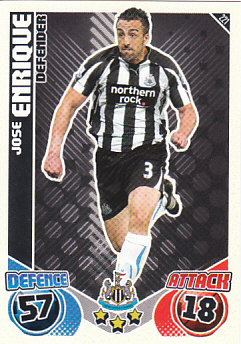 Jose Enrique Newcastle United 2010/11 Topps Match Attax #221